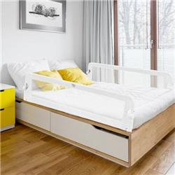BB5525WH 59 in. Extra Long Bed Rail Guard, White