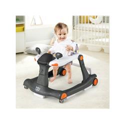 BC10022CG 2-in-1 Foldable Activity Push Walker with Adjustable Height, Dark Gray