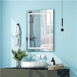 Picture of Costway BA7873US 32 x 24 in. Bathroom Anti-Fog Wall Mirror with Colorful Light