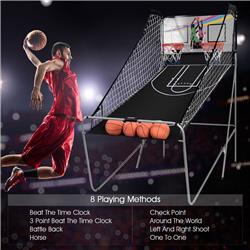 Picture of Total Tactic SP35202 Indoor Double Electronic Basketball Game with 4 Balls