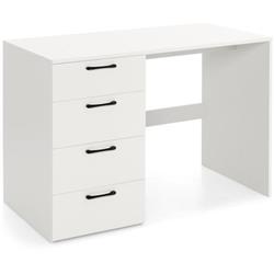 Picture of Costway CB10435WH- 43.5 in. Computer Desk with 4 Large Drawer, White