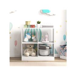 Picture of Costway CB10443WH 4-Cube Kids Bookcase with Open Shelves