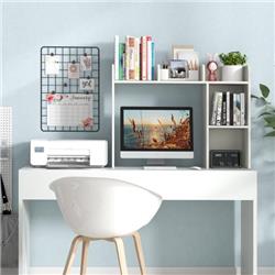 CB10471WH 3-Tier Multipurpose Desk Bookshelf with 4 Shelves, White