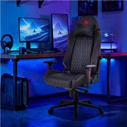 Picture of Costway CB10484DK Adjustable Gaming Chair with Gas Lift 4D Armrest & Lumbar Support&#44; Black