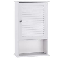 BA7597WH 27.5 in. Wall Hanging Bathroom Storage Cabinet, White -  Costway