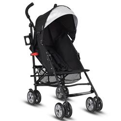 BB4880BK Folding Lightweight Baby Toddler Umbrella Travel Stroller, Black