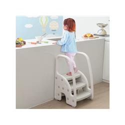 Picture of Costway BR10001GR 3-Step Stool with Safety Handles & Non-Slip Pedals for Toddlers&#44; Gray