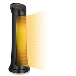 EP25439US-BK 1500W PTC Fast Heating Space Heater with Remote Control, Black