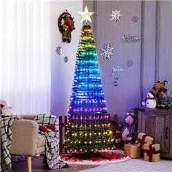 CM24154US-GN 6.2 ft. Pop-up Lighted Christmas Tree with 282 RGB LED Lights, Green