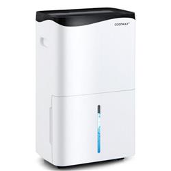 Picture of Costway ES10106US-WH 100-Pint Dehumidifier with Smart App & Alexa Control for Home & Basements&#44; White