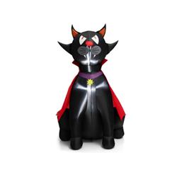 Picture of Costway CM24017US 4.7 ft. Halloween Inflatable Vampire Cat with Red Cloak