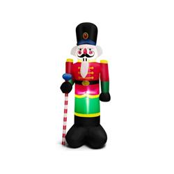 CM24024US 8 ft. Inflatable Nutcracker Soldier with 2 Built-in LED Lights