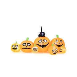 Picture of Costway CM24078US 8 ft. Long Halloween Inflatable Pumpkins with Witchs Cat