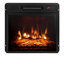 Picture of Costway FP10173US-BK 18 in. Electric Fireplace Inserted with Adjustable LED Flame, Black