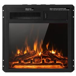 Picture of Costway FP10185 18 in. Electric Fireplace Insert with 7-Level Adjustable Flame Brightness