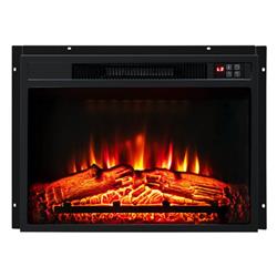 Picture of Costway FP10194US-BK 22.5 in. Electric Fireplace Inserted with Adjustable LED Flame, Black