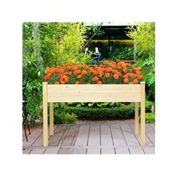 GT3422 Wooden Raised Vegetable Garden Elevated Grow Vegetable Planter