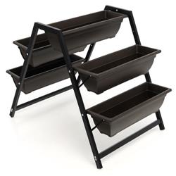 GT3904 3-Tier Vertical Raised Garden Bed with 5 Plant Box