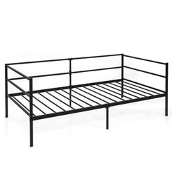 HU10407 Twin Size Metal Daybed Frame for Living Room Bedroom -  Costway