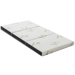 Picture of Costway HU10312-S 3 in. Queen Size Tri-Fold Memory Foam Floor Mattress Topper Portable with Carrying Bag - Small