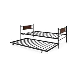 HU10334 Twin Size 2-In-1 Daybed Frame with Pullout Trundle