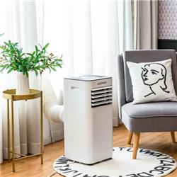 FP10286US-WH 10000 BTU Portable Air Conditioner with Evaporative Air Cooler Dehumidifier, White -  Costway