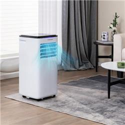 FP10344US-WH 8000 BTU 3-in-1 Portable Air Conditioner with Fan & Dehumidifier, White -  Costway