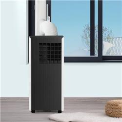 FP10346US-BK 8000 BTU Portable Air Conditioner with Cool Humidifier & Sleep Mode, Black & White -  Costway