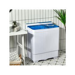 FP10355-BL 26 lbs Portable Semi-Automatic Washing Machine with Built-in Drain Pump, Blue