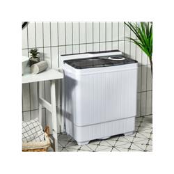 FP10355-GR 26 lbs Portable Semi-Automatic Washing Machine with Built-in Drain Pump, Gray