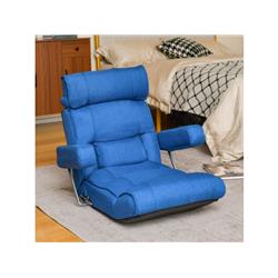 Picture of Costway HV10119NY Adjustable Folding Sofa Chair with 6-Position Stepless Back&#44; Blue