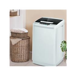 FP10219US 8.8 lbs Portable Full-Automatic Laundry Washing Machine with Drain Pump -  Costway