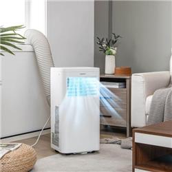 FP10233US-WH 250 Sq ft. 8000 BTU Ashrae Portable Air Conditioner Cool, White - 13.5 x 12 x 27.5 in -  Costway