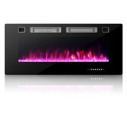 Picture of Costway FP10235US-42 42 in. Ultra-Thin Electric Fireplace with Decorative Crystals & Smart APP Control