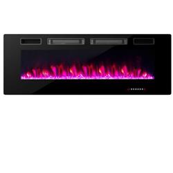 Picture of Costway FP10235US-50 50 in. Ultra-Thin Electric Fireplace with Decorative Crystal