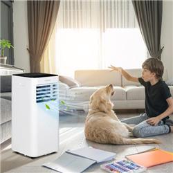 FP10261US-BK 10000 BTU 4-in-1 Portable Air Conditioner with Humidifier & Sleep Mode, Black -  Costway