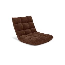 Picture of Costway HV10355CF 14-Position Adjustable Cushioned Floor Chair&#44; Coffee