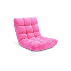 Picture of Costway HV10355PI 14-Position Adjustable Cushioned Floor Chair&#44; Pink