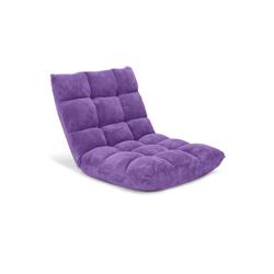 Picture of Costway HV10355VT 14-Position Adjustable Cushioned Floor Chair&#44; Purple