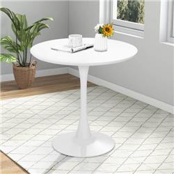 HV10402WH 32 in. Modern Tulip Round Dining Table with MDF Top, White