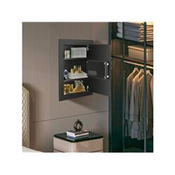 HW50957BK Digital Flat Recessed Wall Safe Security Lock Gun Cash Box, Black