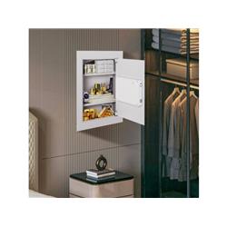 HW50957WH Digital Flat Recessed Wall Safe Security Lock Gun Cash Box, White