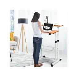 Picture of Costway HW61850 2-in-1 Height Adjustable Sit Standing Computer Desk