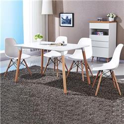 HW58931WH White Modern Dining Chair - Set of 4