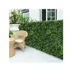 20in. x 20in. Artificial Boxwood Wall Panel - Green - 12 Piece - UV Resistant