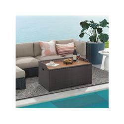 HW70795 45 gal Outdoor Storage Bench with Zippered Liner