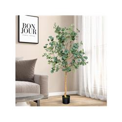 HZ10131 5.5 ft. Artificial Eucalyptus Tree with 517 Silver Dollar Leaves