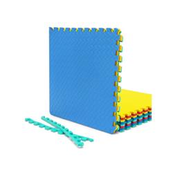 HZ10136CL Puzzle Interlocking Flooring Mat with Anti-slip & Waterproof Surface - 12 Piece