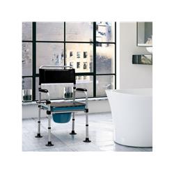 Picture of Costway JH10008 4-in-1 Folding Bedside Commode Chair with Detachable Bucket & Towel Holder