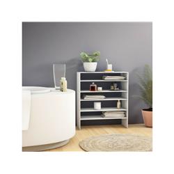 JV10913WH 31 in. Stackable Multi-Shape Shoe Rack, White - 3 Piece